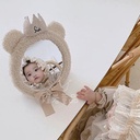 ins Bear Crown Mirror Baby's Mirror Baby Safety Seat Observation Mirror Rear View Mirror Children's Decorative Mirror