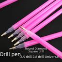 Production of Multi-head Point Drill Diamond Drawing Point Drill Pen Mastic Three-head Point Drill Diamond Drawing Kit