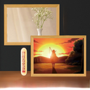 Douyin DIY Creative Photo Frame Painting Lighting Painting Table Dual-use Mirror Photo Frame Painting Perfect World Huo Shadow Free Shipping