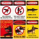 new beware courtyard dog retro tin painting garden ban warning sign home decoration frameless hanging painting