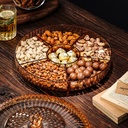 Light Luxury Fruit Plate Household Living Room Coffee Table Candy Box High-end snack plate for dried fruit plate melon seeds storage box