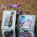 manufacturers directly supply crystal sand glass photo frame 6 inch 10 inch simple light luxury photo frame table wholesale