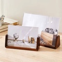 Spot black walnut wooden photo frame U-shaped photo frame 678 inch acrylic photo frame Beech photo frame wholesale spot