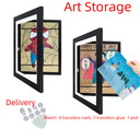 explosions KidsArtFrame magnetic photo frame children's oil painting flip photo frame storage frame in stock wholesale