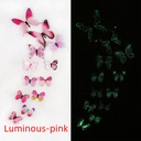 New product simulation luminous butterfly pvc self-luminous butterfly children's room living room home decoration butterfly 023