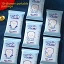 10 Pieces of Wet Tissue Wet Wipes Baby 10 Pieces of Non-woven Wet Tissue Paper Maternal and Infant Online Shop Small Gifts Low Price Supply