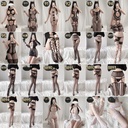 Love such as sexy underwear open file Dew breast Sao passion suit transparent temptation sexy stockings one-piece net uniform