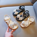 Summer Korean girls rhinestone sandals baby fairy style Roman shoes children little girl fashion princess shoes