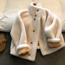 Words double plush double-sided coat women's winter fur one fleece-lined thick loose coat 3378