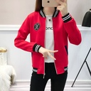 Coat Women's Spring and Autumn Spring and Autumn Korean Baseball Suit Loose Chubby Girl Plus Large Size Women's Clothing