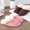 autumn and winter explosions warm plush indoor couples non-slip cotton slippers men and women home cotton shoes wholesale
