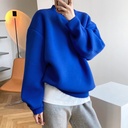 Luxi Fashionable Space Cotton Sweater Women's Spring and Autumn Thin Design Loose ins Lazy Air Layer Top 282