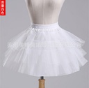 Wholesale Bride wedding dress boneless skirt three layer hard mesh red black and white children's dress petticoat lo