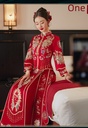 Xiuhe 2024 New Bride Wedding Dress Wedding Dress Wedding Dress Toasting Dress Show Kimono High-class Luxury Spring