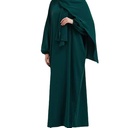 Women's Clothing Middle East Dubai Plus Hood Robe Large Size Floor-length Dress FY124713