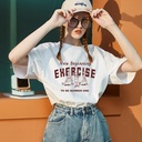 White Cotton Half-Sleeve T-Shirt Women's 2024 Summer New Shoulder Loose Korean Round Neck Fashion Brand Cartoon Top