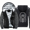 Explosions Men's Large Size Jacket Vikings Viking Legendary Thickened Hooded Zipper Sweater