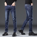 Spring and Autumn Jeans Men's Straight Slim-Fit Stretch Fashionable Youth Casual Long Pants Men's All-Match