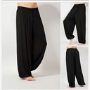 Casual Lantern Pants for Middle-aged and Elderly Tai Chi Training Pants for Men and Women Same-style Morning Exercise Wushu Clothing Modal Pants for Summer