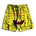 Summer European and American Cartoon Series 3D Printed Shorts Summer Loose Beach Pants Fashion Casual Shorts for Men
