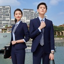 Professional Suit for Men and Women Royal Blue Business Dress Slim-fit Best Man's Suit Bank Work Clothes