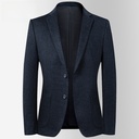 Leisibert Solid Color Wool Suit Men's Autumn and Winter New Stretch Men's Casual Small Suit Men's Slim-fit Suit