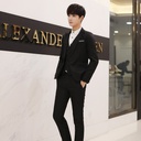 Wholesale Suit Men's Korean Slim-fit Business Professional Men's Suit Formal Dress Best Man's Dress