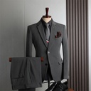Plus size suit suit Men's Four Seasons casual business formal wear fashion slim wedding bridesmaid dress suit men's clothing