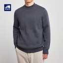 Mo Mai Ke Half High Collar Fleece Base Sweater Men's Winter Simple Solid Color Men's Sweater 2