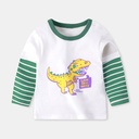 Children's Base Shirt T-shirt Cotton Autumn Baby New Boys' Cartoon Top Girls' Baby Long Sleeve Children's Wear