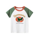 27kids Korean children's clothing fashion brand children's short sleeve T-Shirt wholesale New Summer male baby clothes dinosaur