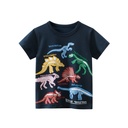 Korean Style Children's Clothing New Arrival Summer Boys Short-Sleeved T-Shirt Dinosaur Cartoon Baby clothes kids clothes