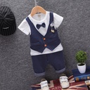 New Korean children's clothing 0-4 years old boy baby baby children's clothes short sleeve children's suit summer clothing factory direct sales