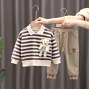 Boys' spring suit New handsome boy's spring and autumn clothes tide 0 -- 4 years old baby children's waistcoat three-piece set