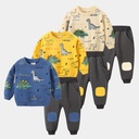Children's Clothing Student Cotton Sportswear Loose Fashion Long Sleeve Small Animal Cute Handsome Design Boys' Suit