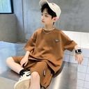 Children's Summer Wear Boys Short-sleeved Suit Summer Western Style Children's Wear New Korean Casual Loose Trendy Children's Wear