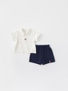 babycity Summer Sports Boys Polo Shirt Shorts Two-Piece Set Children's Suit XT82029