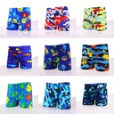 Cartoon children's swimming trunks boxer baby swimming trunks boys plus size large children's hot spring swimming suit optional swimming cap special approval