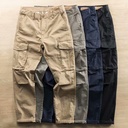 Workwear Pants Men's Korean-style Straight Loose Workers' Casual Pants Summer Simple Multi-pocket Men's Labor Protection Pants