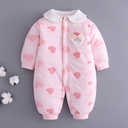 Baby jumpsuit cotton autumn and winter cotton warm men's and women's baby cotton-padded clothes newborn cotton-padded clothes for newborn children