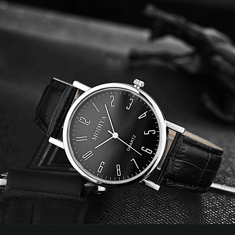 MODIYA factory direct supply quartz gift watch wholesale men's watch simple watch belt cheap men's watch