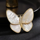 New luxury broken cocoon into a butterfly natural fritillary butterfly brooch fashion atmosphere Princess Royal with corsage spot