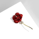 South Korea flower brooch female ins trendy personality elegant simple high-end all-match suit pin corsage accessories