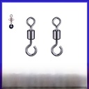 Japanese swivel open eight-character ring open swivel ring hanging melon seeds sequins swivel ring Luya fishing gear accessories