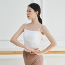 Dance Costume Vest Women's Ballet Modern Ethnic Classical Dance Practice Suit Top Sling Shape Suit with Chest Pad