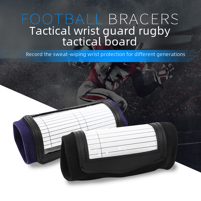 Rugby Tactical Board Tactical Wrist Bracer Rugby Tactical Manual Wristband Tactical Copy Factory Wholesale