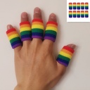 Rainbow finger guard sports finger guard online games anti-stick hand guard basketball finger guard protect knuckles