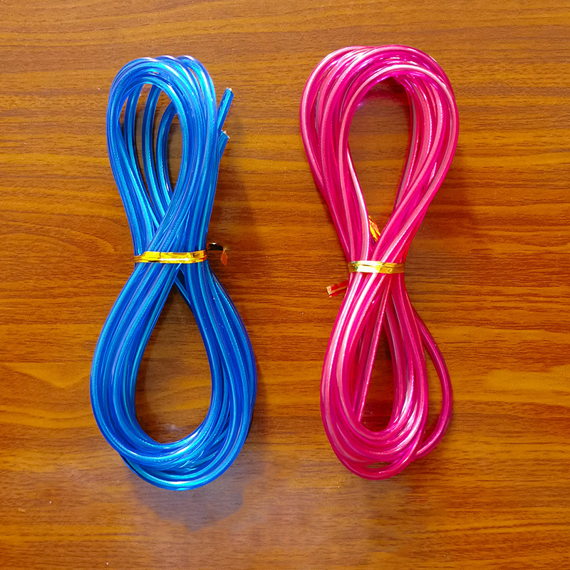 Skipping rope coated steel wire rope copper plated stainless steel wire rope PVC plastic coated 4mm skipping rope spare rope wire rope
