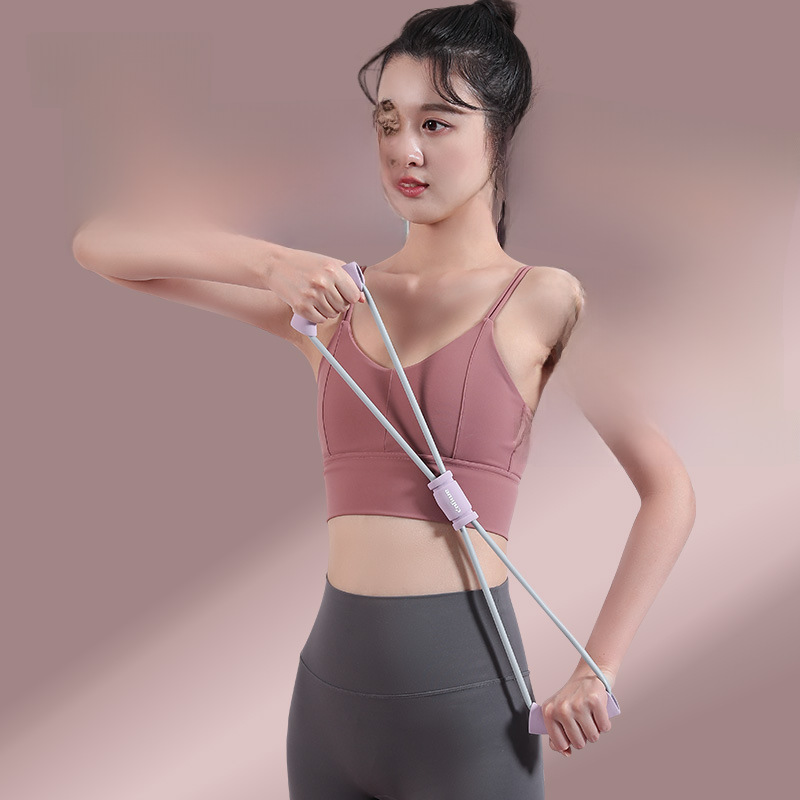 8-character puller yoga chest expansion beautiful back stretch rope fitness elastic equipment open shoulder indoor sporting goods