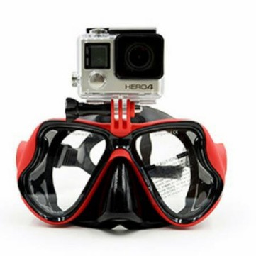 1900GoPro配件 山狗3+sj4000摄像机潜水镜 小蚁运动相机潜水面罩